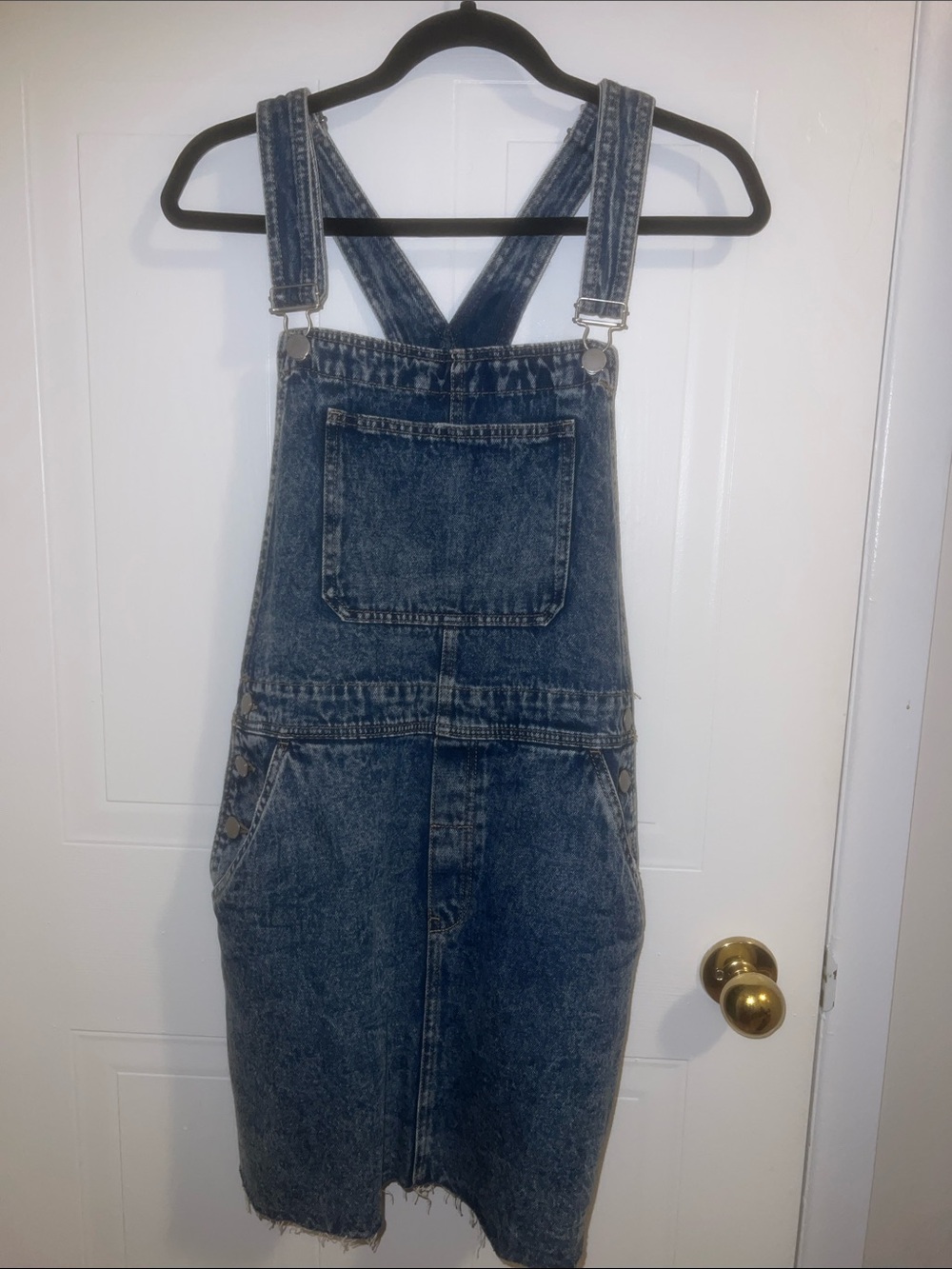 H&M Blue Denim Overall Dress